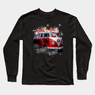 Car_Christmas_Santa_Clause_Driving_Bus Long Sleeve T-Shirt